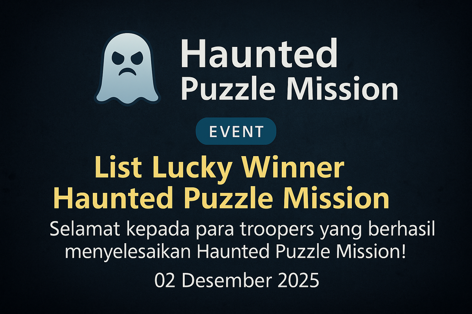 Haunted Puzzle Mission